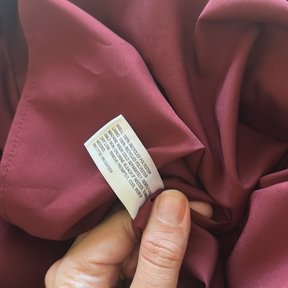 NWT Future Collective Satin Mini Shift Dress Candy Apple Red Burgundy Coquette M - Picture 6 of 6